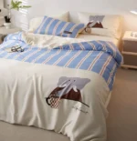 Fashion cute teddy dog elephant bedding set single double,twin full queen king home textile bed sheet pillow case quilt cover - Image 6