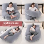Pregnant Women Side Lying Waist Support Abdomen Pillow Pregnancy Cushion Pillows for Bedroom Backrest Sleeping Body Long Neck - Image 4