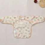 1 Pc Waterproof Bibs Cute Infant Eating Child Drawing Long Sleeve Apron Self Feeding 0-3 Year - Image 2