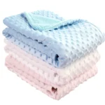 Autumn Winter Fleece Blankets for Babies Newbown Swaddles Muslin Blanket Infant Bedding Sets Thermal Fleece Towels