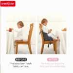 Portable Booster Seat Diaper Bag Travel Toddler Convenient Cushion Kid Chair Washable Straps Safety Buckle Muti-functional - Image 4