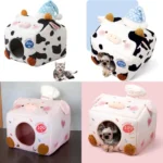 Cozy & Cute Pet House for Cats and Dogs - Warm, Soft, Comfortable Autumn/Winter Bedding - Creative Pet Supplies for Your Furry F