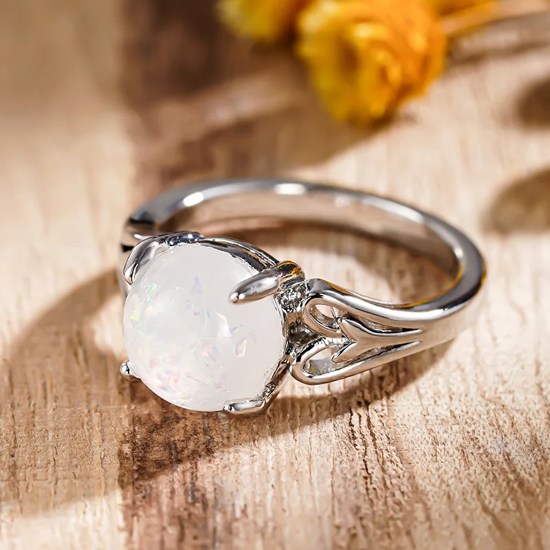 kf-Seab2145d2f4e4a0ea4f60ee7b8aaf350f Attend The Banquet with A Circular Australian Treasure, A Niche Design Ring, High-end Elegant Jewelry, and Accessories - Image 1