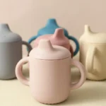 1PCS Feeding Silicone Cups For Infants And Young Children Portable Learning Hand Shank Drinking Water Cups Stuff - Image 2