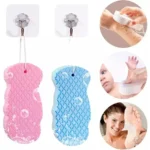 Dead Skin Removing Sponge Pink Magic Bath Sponge Exfoliating Body Massage Cleaning Shower Brushes Bath Tools For Kids Adult - Image 4