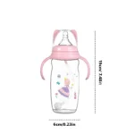 330ml bottle, suitable for water and formula, with handle and lid, easy to hold, unisex feeding bottle - perfect gift - Image 5