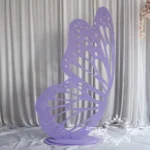 Hot salesButterfly Wedding Shower Backdrops Purple Cake Stands - Image 3