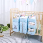 Bed Organizer Hanging Bags Newborn Crib Diaper Storage Bag For Babies Infant Diaper Clothing Caddy Bag Bedding Nursing Bag