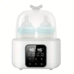 6-in-1 Bottle Warmer with Timer & Temp Control for Formula, Breastmilk, Food Jars, Auto Shut-Off, Compact for Travel - Image 3