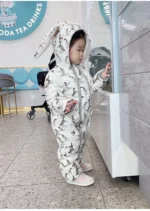 Autumn and Winter Infants and Toddlers One-piece Down Jacket Children's Outer Wear Onesie Thickened Crawling Clothes - Image 6