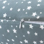 C-Shaped Pregnancy Pillow Star Pattern: Supportive Belly And Back Pillow For Side Sleeping, Solid Color Maternity Pillow - Image 4