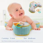 Pillow Tummy Time Toy Lying Pillow High Contrast Sensory Toy Double-Sided Pillows Training Gifts Birthday Head-up - Image 3