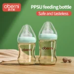 Oberni 150ml+180ml PPSU Imitated Breast Milk Bottle set Anti bloating 0-6 Newborn Bottle With Resistant to Falling - Image 2