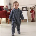 and Toddler Fleece Jumpsuit 2025 New Autumn and Winter Long Sleeve Round Neck Zipper Warm Rompers Infant Outdoor Wear A5319 - Image 2