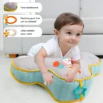 Pillow Tummy Time Toy Lying Pillow High Contrast Sensory Toy Double-Sided Pillows Training Gifts Birthday Head-up - Image 2