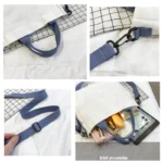 K-pop Demon Hunters Canvas Shoulder Bag for Boys Girls Anime Fashion Crossbody Bags Students Probable Handbag Simple Tote-bag - Image 6