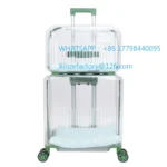 Customizable Separate Design Cat Out Trolley Case Portable Transparent Space Pet Bag Large Capacity Can Hold 2 To 3 Cats travel