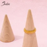 Joolim High End PVD Waterproof&No Fade Fashion Dainty Fine Simple Gear Shaped Ring for Women Stainless Steel Jewelry Wholesale - Image 4