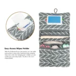 Cartoon Pattern Diapers Storage Pouch Portable Multi-Compartment Toiletry Organizers Large Capacity Reusable - Image 5