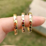 BIG Discount gold color pave rainbow colorful cubic zirconia engagement band rings for women classic trendy female jewelry - Image 5