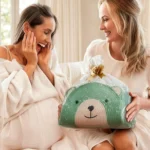 Diaper Organizer Portable Bear Cotton Rope Bin Toddler Diaper Storage Bin For Girls Boys Kids Christmas Shower Party