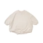 INS 0-18M Newborn Infant Girl Boy Sweatshirt Romper Toddler Long Sleeve Basic Cotton Oversize Rompers Clothes Jumpsuit - Image 3
