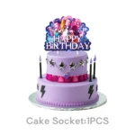 KPOP Demon Hunter Birthday Party Set Disposable Tableware Kit with Plate Cake Topper for Shower And Birthday Decorations - Image 5