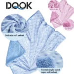 Blanket & Swaddling Newborn Thermal Soft Fleece Blanket Winter Solid Bedding Set Cotton Quilt Infant Bedding Swaddle Wrap - Image 2